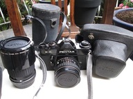 Aparat PENTAX KX Z TAKUMARAMI SMC 55 / 1,8 i 135 / 3,5