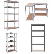 Regał Magazynowy Garażowy Solidny Metalowy 5 Półek 180x90x40.