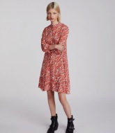 ALLSAINTS SUKIENKA ALISE KAZUNO CZERWONA 34