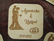 Podkładki pod kubek ślub rocznica urodziny prezent
