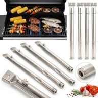 ZESTAW GRILL GAZOWY PALNIK RUROWY DO GRILLA GAZOWEGO RURKI DO GRILLA X4 BBQ
