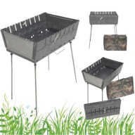 GRILL WĘGLOWY OGRODOWY MAŁY TURYSTYCZY PRZENOŚNY STALOWY