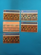 KARTY TELEFONICZNE Z GHANY - 5 SZTUK