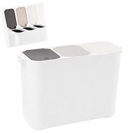 Pojemnik do segregacji odpadów 3-komorowy 27 l z klapkami