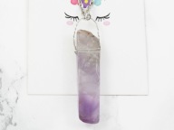 wisiorek AMETYST kamień minerał vintage boho MN86