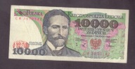 Polska - banknot - 10000 Złotych 1988 rok seria CW