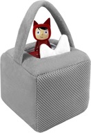 Etui case obudowa pluszowa do odwarzacza Toniebox szary z uchwytem 12x12 cm