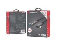 Kabel Genesis USB-C kątowe -USB-A 5m dedykowany do VR