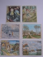 Monako - 100 lat Impresjonizmu - malarstwo - Mi. 1124-29**