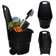 TACZKA OGRODOWA WÓZEK OGRODOWY TRANSPORTOWY TIM-BL CZARNY 55 LITRÓW