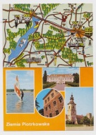 PIOTRKÓW ZIEMIA PIOTRKOWSKA SULEJÓW POLICHNO MAPKA WOLBÓRZ BYKI 1975 /AG217