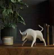 Figura TORO byk L biały czarny BlackTail
