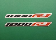 2x Naklejka z Logo 1000R1 (Custom), Dla Yamaha YZF R1, Kolory, Rozmiary