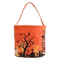 TOREBKA HALLOWEEN NA LED CUKIERKI WOREK TORBA DUŻE