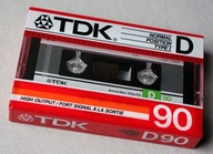 TDK D90, rok 1988, USA, Pewex.