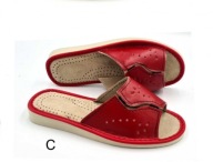 KAPCIE NA GUMCE PANTOFLE DAMSKIE SKÓRA LACZKI Komfortowe Domowe 40