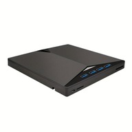Przenośna nagrywarka DVD/CD USB-A (3.0) / USB-C + hub USB + czytnik kart