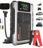 Najmocniejszy Rozrusznik Samochodowy 6000A Booster + Kompresor Power Bank