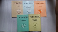 5 x ATLAS MIRA (Atlasy Swiata) ... Afryka Ameryka Azja Australia Antarktyda