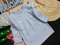 Nutmeg - dzianinowa sukienka tęcza r 86