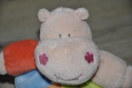 pluszak maskotka fajny kolorowy hipcio hipopotam