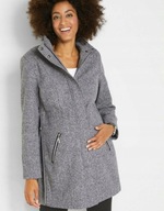 25083 PŁASZCZ DAMSKI SZARY CIĄŻOWY 40