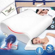 PODUSZKA ORTOPEDYCZNA MEMORY PROFILOWANA DO SPANIA NA BOKU DLA WYMAGAJĄCYCH