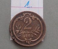 2 HELLER z 1904 roku , Austro-Węgry , RZADKIE