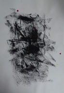 Dwupunkt – Niemy krzyk– rysunek ekspresyjny A3 – R. Sowiński