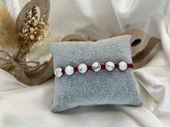 Bransoletka makramowa z kamieniami naturalnymi