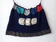 Spódnica mini nowa częściowo patchworkowa Rozmiar 34/38