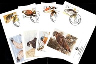 Malta / 4 Koperty FDC / 863-866 ( WWF - Fauna - Ptaki drapieżne ) 1991 r.