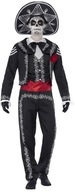 DAY OF THE DEAD Senior Bones SZKIETETOR Meksykański Strój Kostium DELUXE M