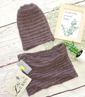 NOWY komplet czapka komin 4-10 lat 50-54cm