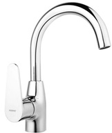 Bateria umywalkowa stojąca Ferro ALGEO srebrny