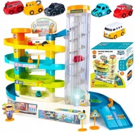 Parking Tor Samochodowy Zjeżdżalnia Garaż Z Windą Dla Dzieci 3+ 5 Pięter