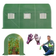 TUNEL FOLIOWY OGRODOWY SZKLARNIA WZMOCNIONA KONSTRUKCJA UV 5 NAMIOT 3 X 2M