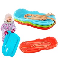 SANKI PLASTIKOWE Z OPARCIEM ŚLIZG DLA DZIECI Z SZNURKIEM TECHNOK