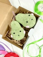 Gruszka owoc Kawaii szydełkowe jedzenie amigurumi