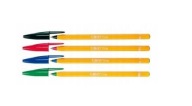 Długopisy w 4 kolorach, oranche, made in France.