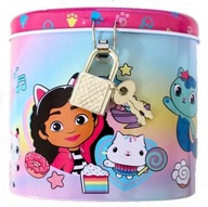 KOCI DOMEK GABI Skarbonka Metalowa Zamykana na Kłódkę