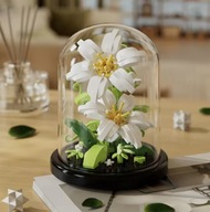 Klocki kwiatki plastikowe Kwiaty w kloszu idealne na prezent 285el. DIY