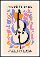 A2 PLAKAT MUZYCZNY MUZYKA NEW YORK CITY CENTRAL PARK JAZZ FESTIVAL FESTIWAL