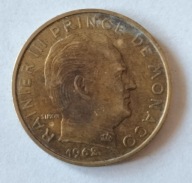 Moneta Monako 20 centimes 1962