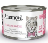 Amanova Cat Tuna & Seaweed - tuńczyk i wodorosty w galaretce puszka 70g