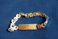 Bransoletka z blaszką na grupę krwi, z PRL