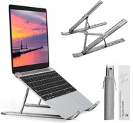 Aluminiowy Stojak na Laptopa 8–16 Cali – 6 Pozycji, Składany, Biurko