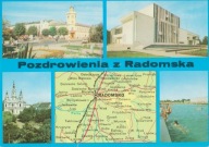 RADOMSKO - RATUSZ - DOM KULTURY - KOŚCIÓŁ - BASEN - MAPKA