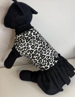 UBRANKO sukienka w panterkę dla psa typu york chihuahua S