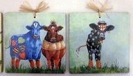 Robótkownia Kafelki obrazki 15x15 kpl. 2 szt. Krówki trzy